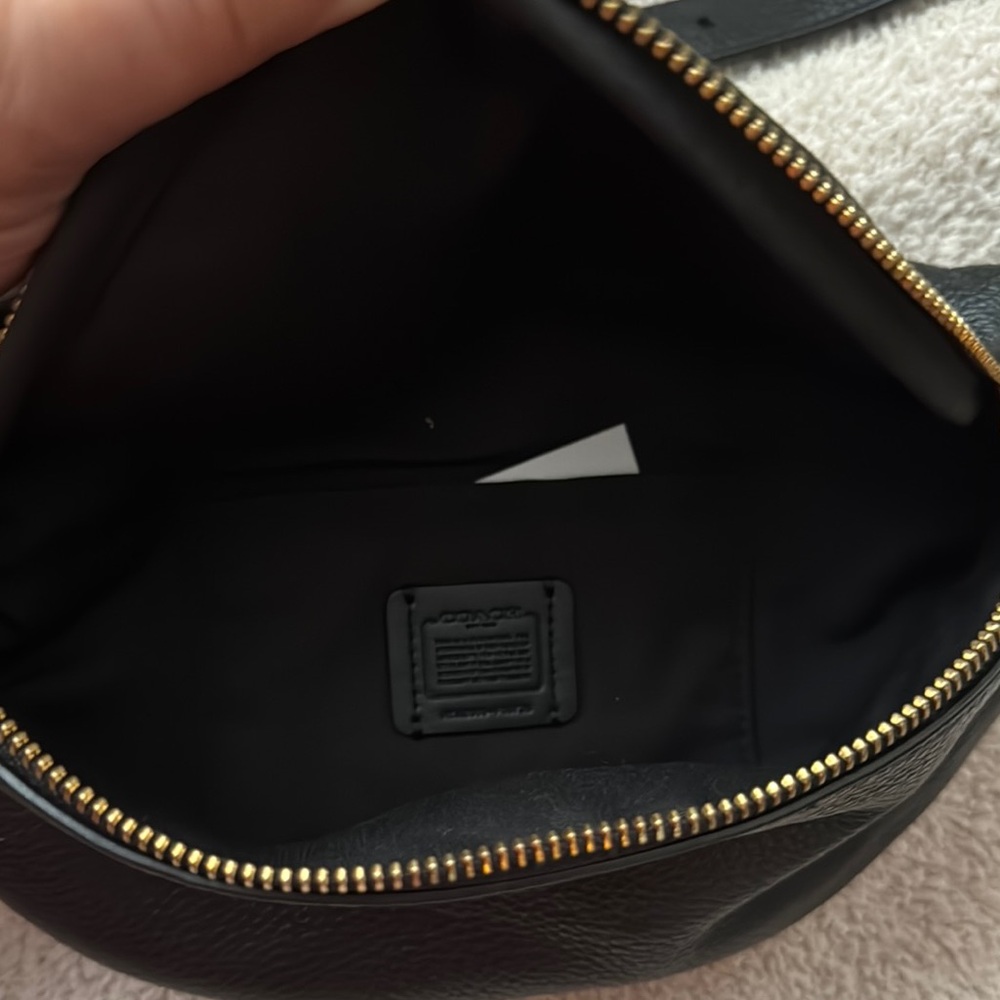 Coach Black Crossbody Bag with Gold Hardware - Picture 2 of 4